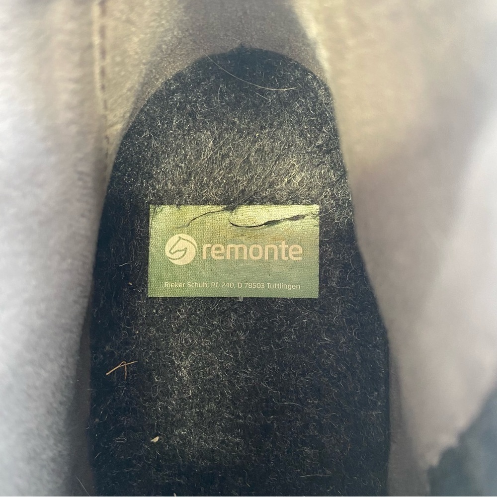 Remonte Size 8.5 / 40 Grey Black Anti-stress Comfort Lace Up Bootie Printed - Picture 4 of 16
